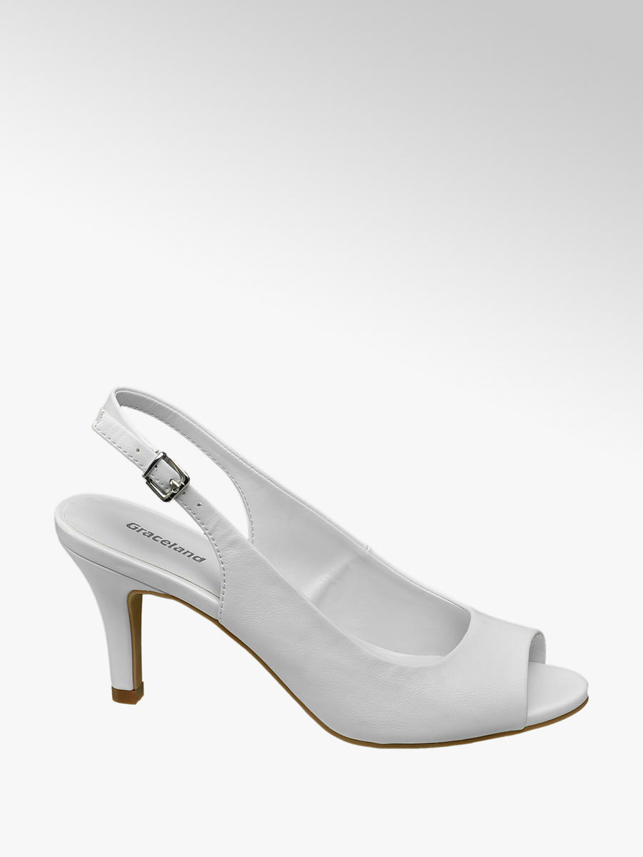 mujerDeichmann blanca Sandalia para peep toe P80kOnw